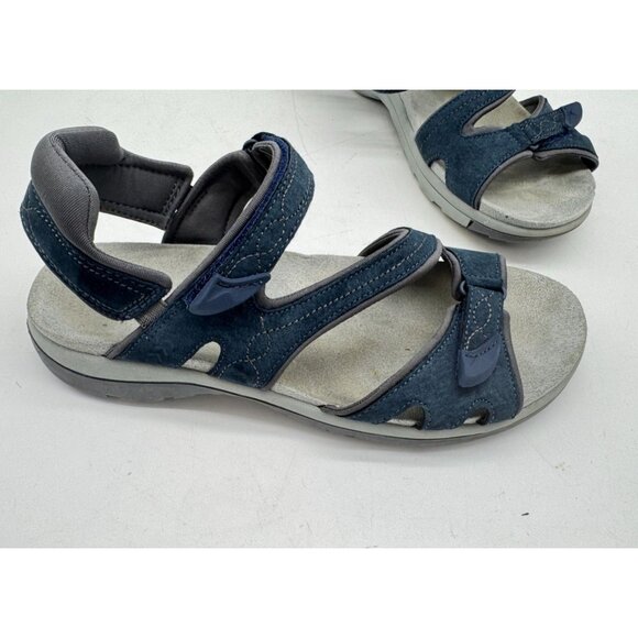 Dr. Scholls Women's Adelle Sandals Size 10M Navy Suede Comfort Casual Strappy - Picture 7 of 12